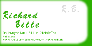 richard bille business card